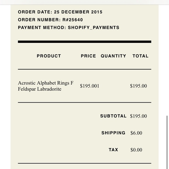 Erica Weiner Gold Feldspar Labradorite Triangle Ring Circa 2015 size 6 - Picture 3 of 3